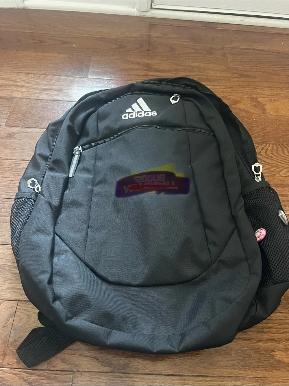 Adidas Black Backpack Book Bag School Gym Travel One Size